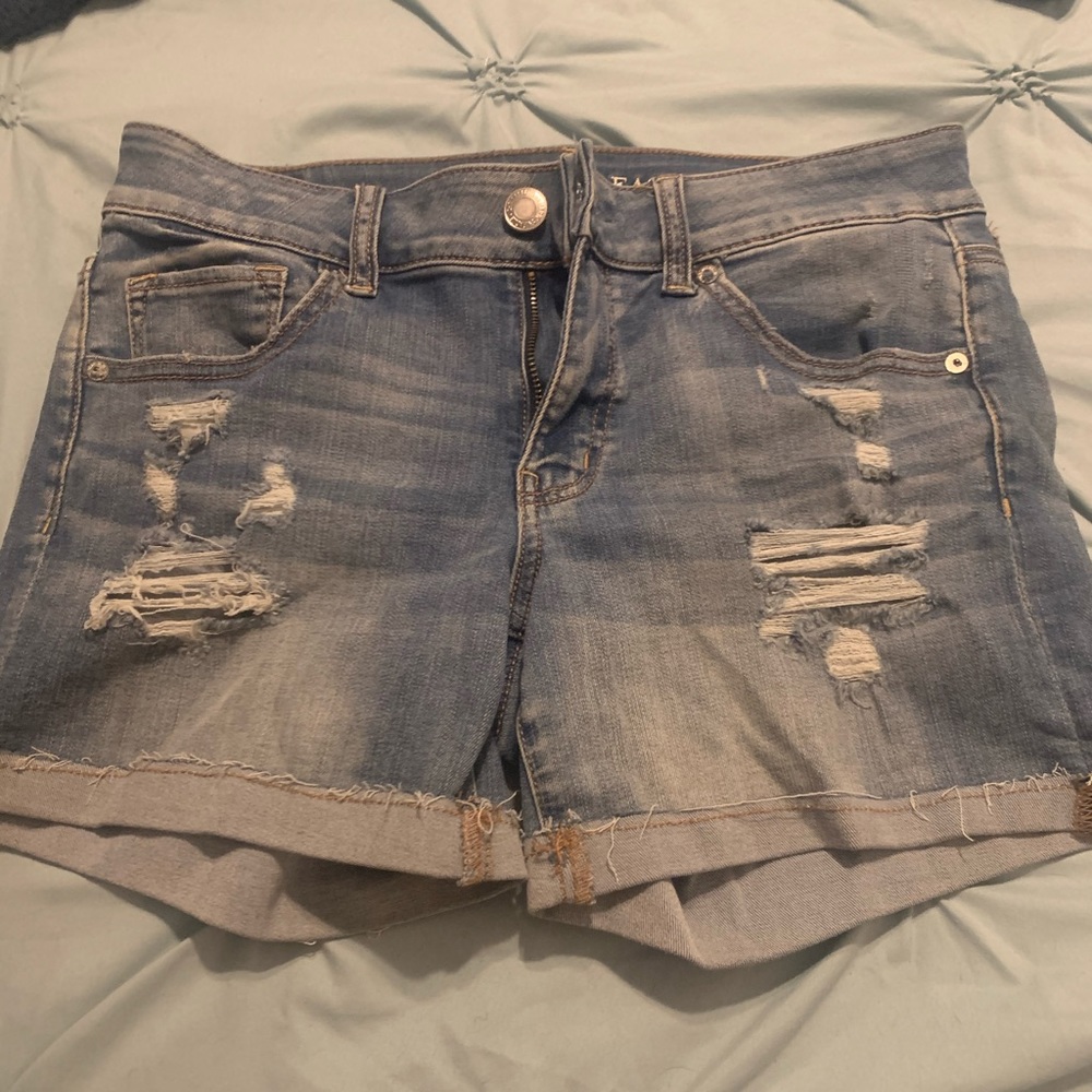 AE midi jean shorts